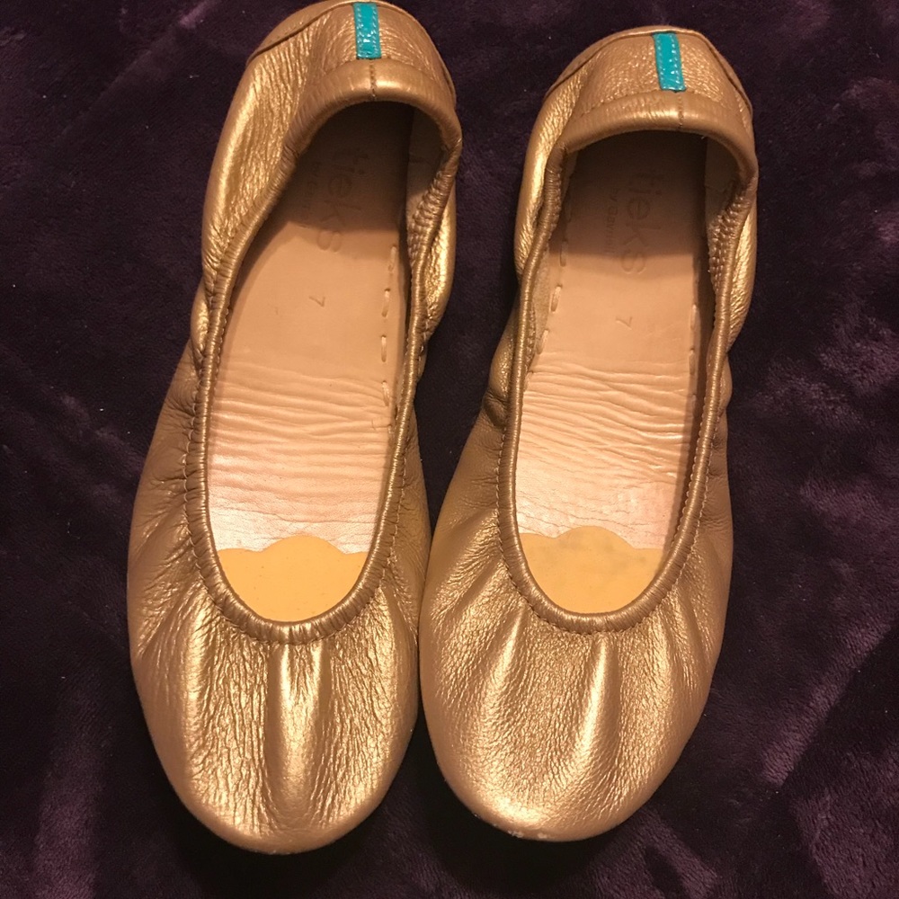 Tieks Ballet Flats Metallic Gold